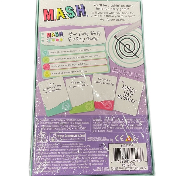 MASH Card Game An Adult Spin on the Iconic Board Game M.A.S.H. NEW - Picture 2 of 2